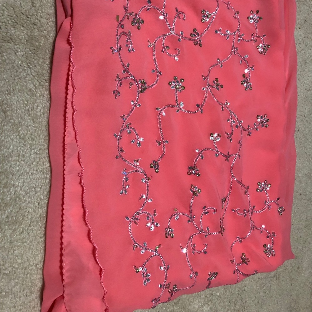 Coral Saree